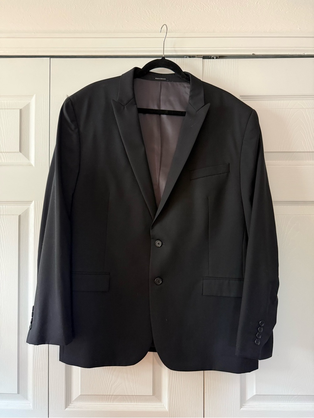 Tailored Black Two-Button Suit